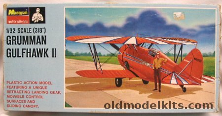 Monogram 1/32 Grumman Gulfhawk II (F3F) Al Williams Stunt Plane - Blue Box Issue, PA184-200 plastic model kit